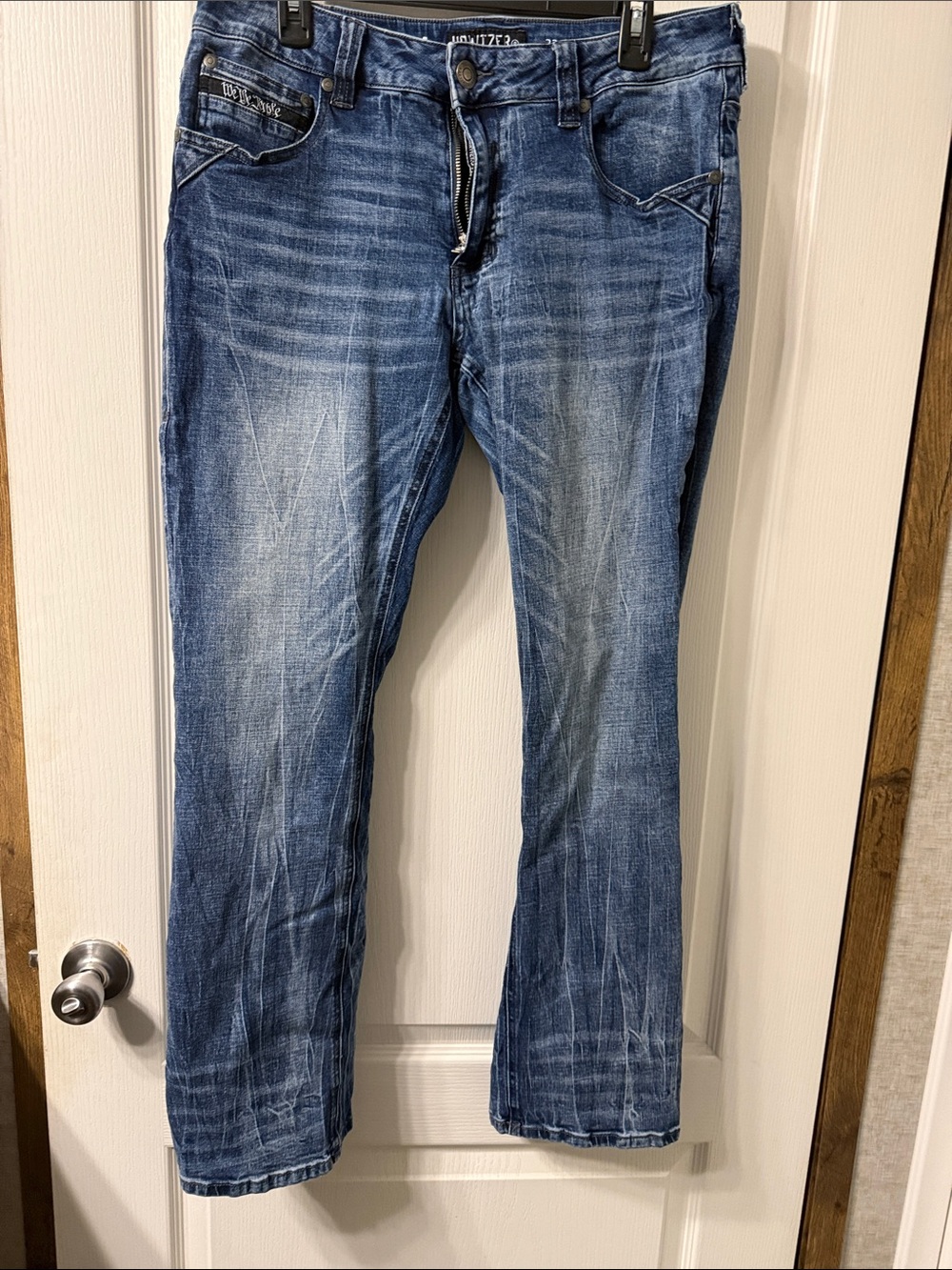 Men's Blue Washed Denim Jeans